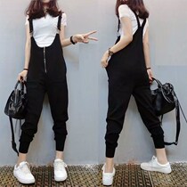 South Korea 2020 Spring and Autumn New European products casual fashion small feet with pants womens jumpsuit loose personality thin tide