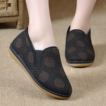 Mifoxuan Old Beijing Cloth Shoes Women Winter Plus Suede Cotton Shoes Flat Bottom Middle Aged Women Shoes Moms Shoes New Seniors Shoes