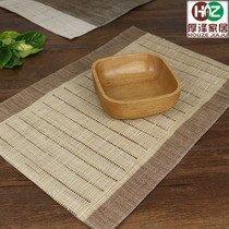 Japanese Ramie rectangular environmentally friendly placemats double fabric cotton linen insulation table mat creative simple kitchen