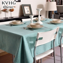 Simple modern art Nordic thick solid color cotton linen table cloth tea table table cloth linen hipster table mat