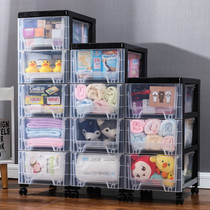 32 wide slit drawer storage cabinet Plastic storage cabinet Childrens baby clothes 5-layer finishing cabinet combination wardrobe