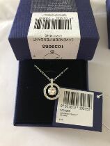 Spot Circle Single Crystal Necklace 1039065