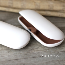 Japan hot-selling imported glasses case ultra-light compression fashion Simple myopia frame collection Pearl White