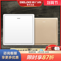Delixi One - way single - control switch household 86 one single - controlled single - controlled light power panel wall dark 211