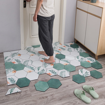 Leather floor mat entry door mat home kitchen mat non-slip scrub pvc access door mat carpet entrance door