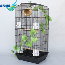 Bird cage decoration bird cage accessories beautify bird cage on Rose Flower Vine simulation curling flower vine leaf Vine