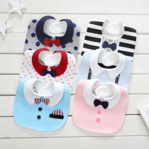 Childrens bib cotton waterproof styling gentleman bow tie baby bib newborn baby saliva towel dress tie