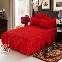 Wedding Festive Great Red Single Bed Nepotism Bed bed cover bed cover bed linen 1 5m1 8 m 2 m three-four pieces