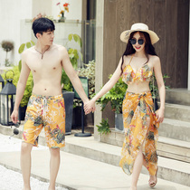  Couple swimsuit summer sunscreen 2021 new suit draped with yarn to cover the belly water park seaside large size swimsuit