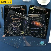 Writing board clip board acrylic transparent writing board Student Creative Writing board clip literary hipster