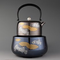 Taiwan Longyinzhai kung fu tea kettle special large capacity household 304 stainless steel lifting beam teapot