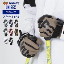 Pontaps Japanese Ski Gloves Men's Waterproof Cold Resistant Cycling Thermal Gloves Outdoor Five-Finger Ski Gear