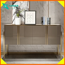 Italian light luxury wind entrance cabinet door living room decoration cabinet Post-modern household tea cabinet Nordic simple dining side cabinet
