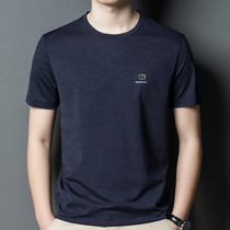 Short sleeve T-shirt Male 2022 new Summer middle-aged Ice Silk Breathable Half Sleeve Summer Dress Dad Tide Card Loose Body Blouse