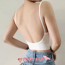 Japan obliterted outwear with bottom high play lingerie large U beauty back dew back wrap Breast Triangle Cup Sports Vest