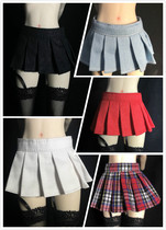 Spot 1 6 female soldiers student skirt short skirt pleated skirt suitable for phicen UD Lan and other rubber-coated plain body