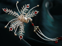 Tassel hairpin Straggling Classical Dream of Red Mansions Three-dimensional Phoenix hairpin Ming Phoenix Hairpin Hair ornaments Womens Hanfu Chinese Phoenix crown