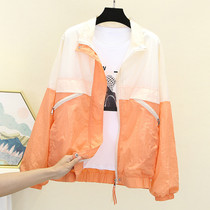 Orange Casual Jacket Woman Loose Korean version Short-in-the-spring slim fit jacket Spring clothes 2021 New European station