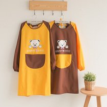 Overcoat oil-proof cute Japanese and Korean version of womens tops fashion adult kitchen work mens waist skirt Household waterproof