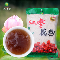 Yunnan specialty Chengjiang Fuxian Lake lotus root powder jade lotus root powder 500g original red jujube flavor optional