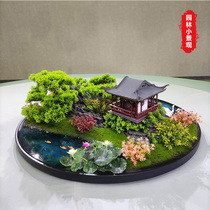 Hotel table large round table middle decoration restaurant creative anti-real flower table top decoration floral desktop light luxury decoration