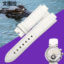 Ventura American crocodile skin for Louis Vuitton diving Q11BA0 watch strap leather strap female LV