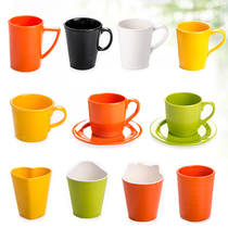 A5 Melamine Imitation Porcelain Tableware with Handcup Restaurant Milk Tea Creative Heart-shaped Cup Anise Drink Cups Plastic Boiled Water Cups