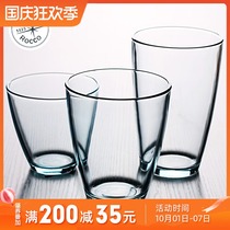 Imported stained glass water Cup household heat-resistant transparent glass cup milk juice tea cup drinking water Cup