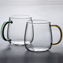 Heat-resistant glass mug tea cup Home Office glass water cup coffee cup high temperature resistant water Cup