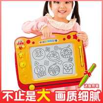 Japanese Anpanman drawing board magnetic childrens graffiti large magnetic toddler puzzle writing board baby erasable