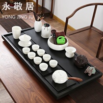 Evergreen Kung Fu Tea Tea Tea Cup Suit Home White Porcelain Tea Tea Maker Whole Wu Kim Stone Tea Pan Tea Sea