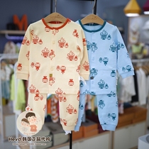Direct mail moimoln Korea Small Cloud 2021 autumn children cotton long sleeve underwear set nnnh03