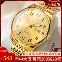Swiss Trend Business watch Mens fully automatic machinery Table Nameplate Waterproof brand Digital Mens Top