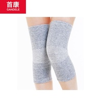 Pure natural bamboo charcoal warm breathable knee pads four side elastic knee cover buy two pieces to give neck air conditioning joint pain