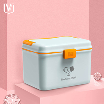 Medicine box Household medicine box Childrens family medicine storage box Size portable emergency medical box