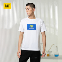 CAT Carter 2021 Summer new T-shirt Mens classic Alphabet Printed Comfort Round collar T-shirt Special cabinet coals