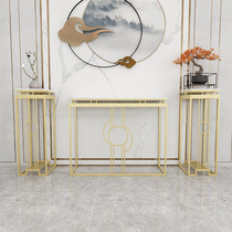 Nordic New Chinese Xuanguan Table Modern Brief Xuan Guan Guan Iron Art Shelf By Wall Light Extravagant End View Terrace Bill Design