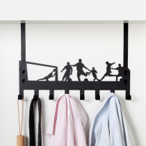 Free-to-punch door rear hook Rack Wall-mounted Clothes Hanger Bathroom nail-free door Back-style clothes rack cloakclothes hook