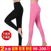 MoDel autumn pants woman inside wearing thin stretch of elastic body line pants lining pants for spring and autumn warm pants plus hypertrophy code for underpants