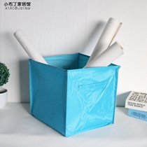 Folding containing bucket Debris Containing Dirty clothing Polyester Square Soft Cask 30cm Toy Containing Hamper Waterproof