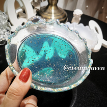 Key disc Jewelry Disc Irregularly Decorated Saucer Mirror MIRROR SILICONE MOLD DIY CRYSTAL DROP GLUE CREAM QUEEN