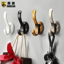 Eagle shield American vintage green bronze hanging hook Bathroom living room European Phoenix tail hook Single hook hook clothes hook