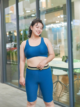 Zhuo you plus size swimsuit female fat mm200 kg thin belly cover loose hot spring high waist student sports swimsuit