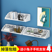 Bookshelf wall shelf Wall Wall Cabinet waterproof partition non-perforated bedroom wall shelf simple modern