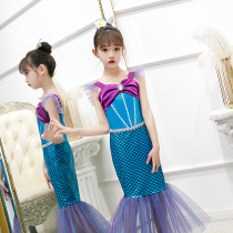 Mermaid costume girl sling backless dress seaside resort hot spring swimming fishtail skirt Ariel princess dress