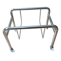 Liyu Supermarket Shopping Basket Base Hand Basket Electroplating Stainless Steel Bracket Adult Trolley Shanghai Direct Sales