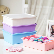 Household plastic wardrobe underwear storage box drawer underwear finishing box desktop bra underwear socks storage box