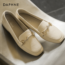 Daphne women shoes small leather shoes women 2022 spring new shoes children a foot pedal sloth shoes Lefu shoes single shoes women