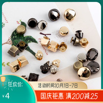 Tangtu rabbit high quality electroplated foot nail mouth gold bag screw cover bottom nail bottom anti-wear Rivet (four)