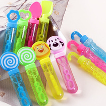 Childrens bubble stick small bubble machine girl heart girl toy stall mini blow bubble water stick tube bottle